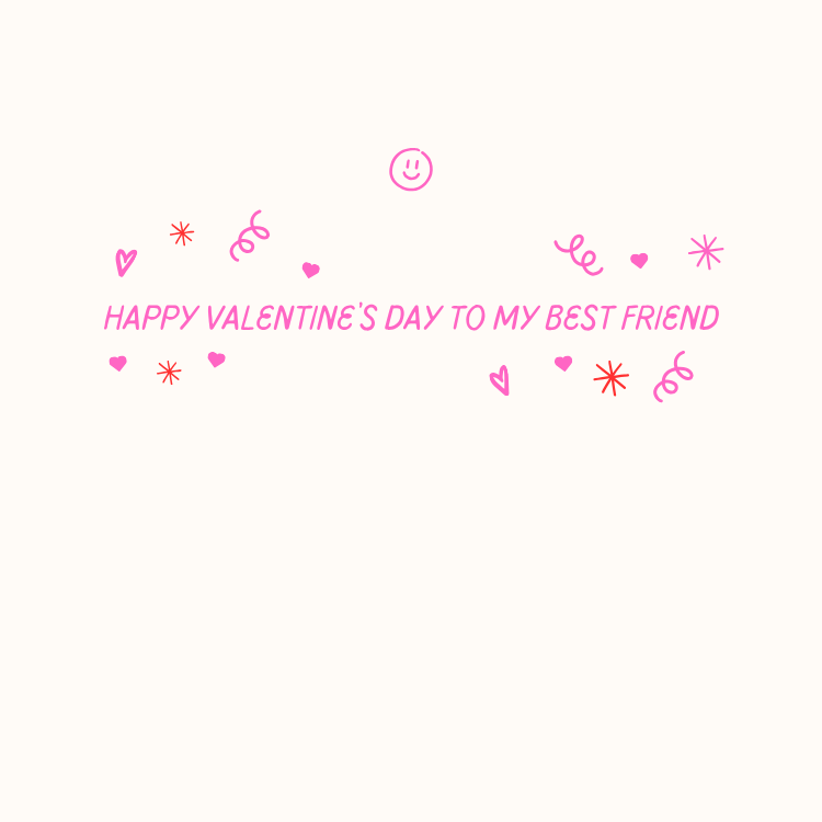 Best Friend Custom Valentine’s Day Card from iKids