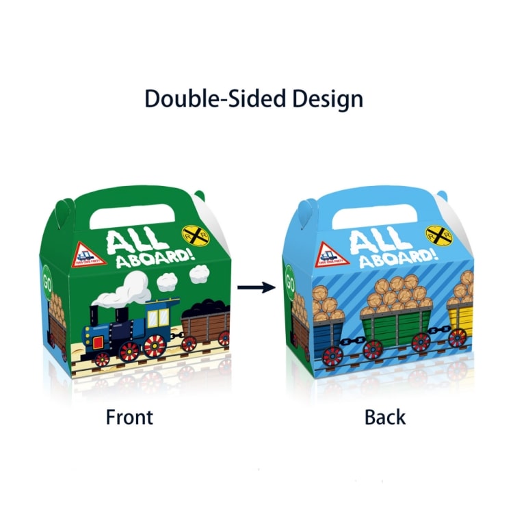 All Aboard Train 12 Pcs Party Favor Box - iKids