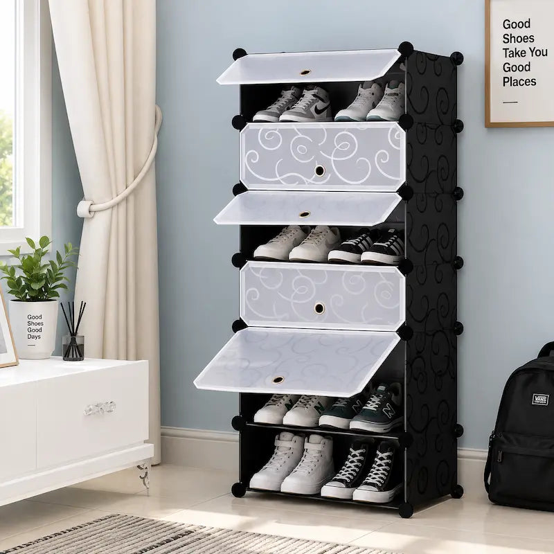 Creative Living 5 Tier Portable Shoe Storage Cabinet