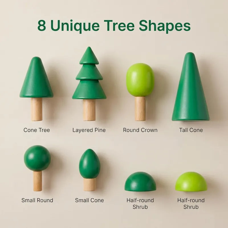 Woodland Forest Tree Building Blocks Set from iKids.co.za
