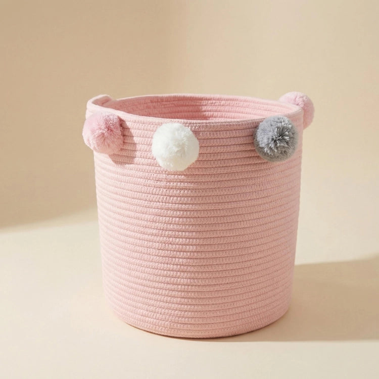 Pink Cotton Rope Storage Basket from iKids.co.za