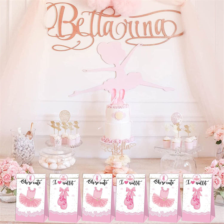 Paper Party Bag | Ballerina | 12 Pcs - iKids