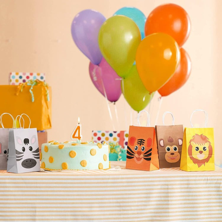 Paper Party Bag | Jungle | 12 Pcs - iKids