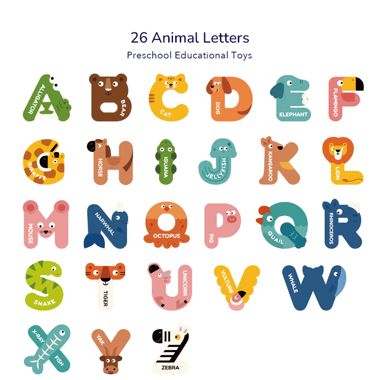 Mideer Animal Alphabet Magnets MD2046 - iKids