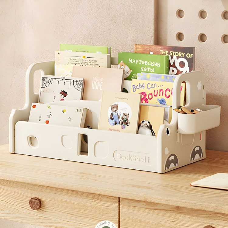 Convertible Tabletop Kids Bookshelf & Toy Storage