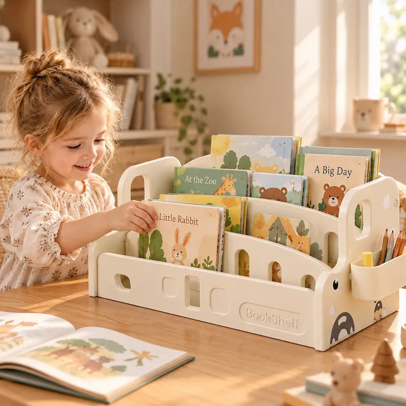 2-in-1 Convertible Tabletop Kids Bookshelf & Toy Storage from iKids.co.za