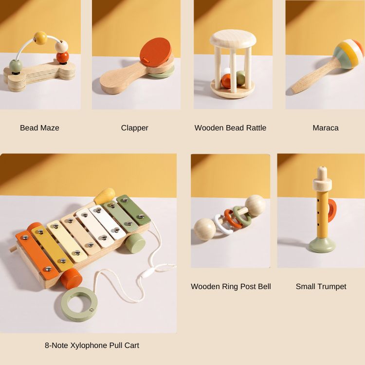 Wooden Music Instruments Set - iKids