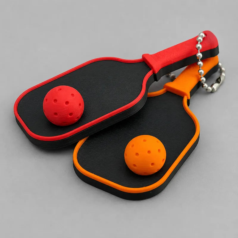 Personalised Mini Pickleball Paddle Keychain from iKids Studio