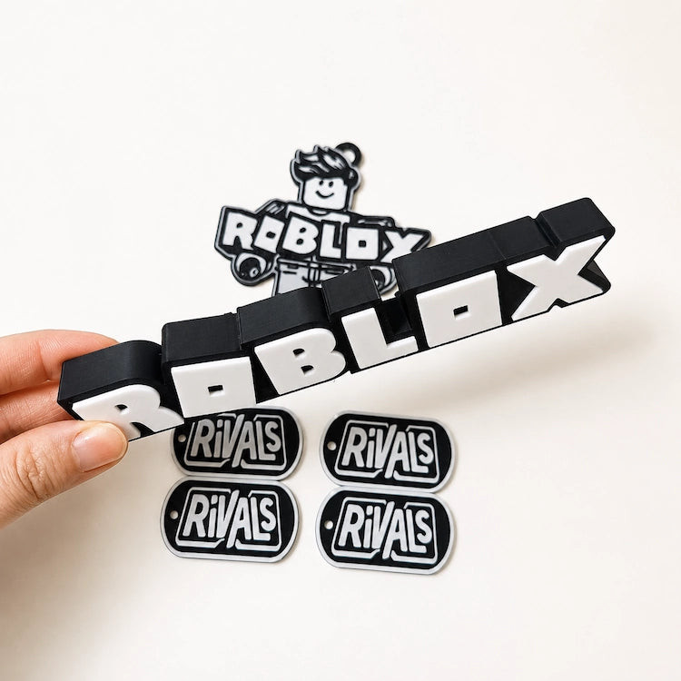 Roblox Gaming Display Sign | 3D Printed Gaming Desk Decor from iKids Studio