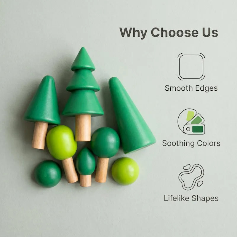 Woodland Forest Tree Building Blocks Set from iKids.co.za