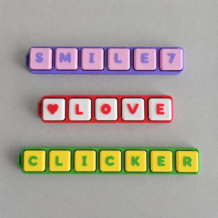 Bubble Font Custom Keycap Name Clicker from iKids Studio
