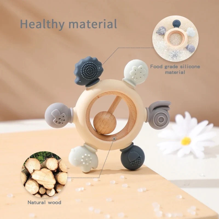 Forest Jingle Baby Teether | Blue - iKids