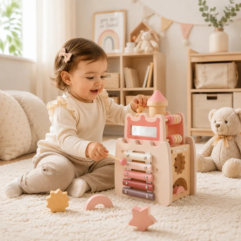 5 in 1 Wooden Castle Cognitive Box from iKids.co.za