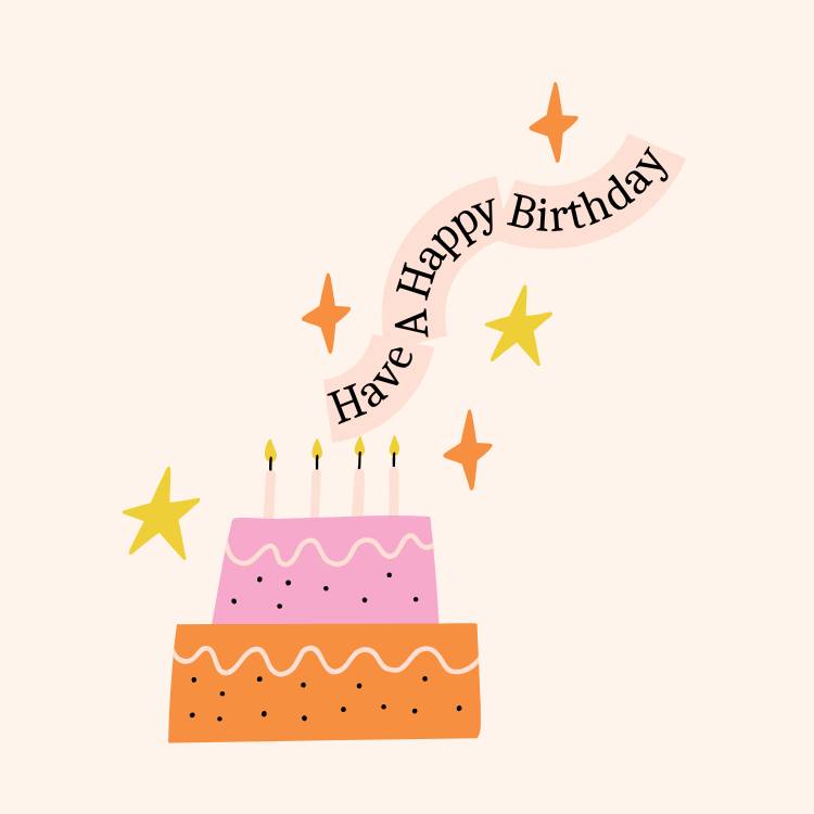 Magical Cake Custom Birthday Card from iKids