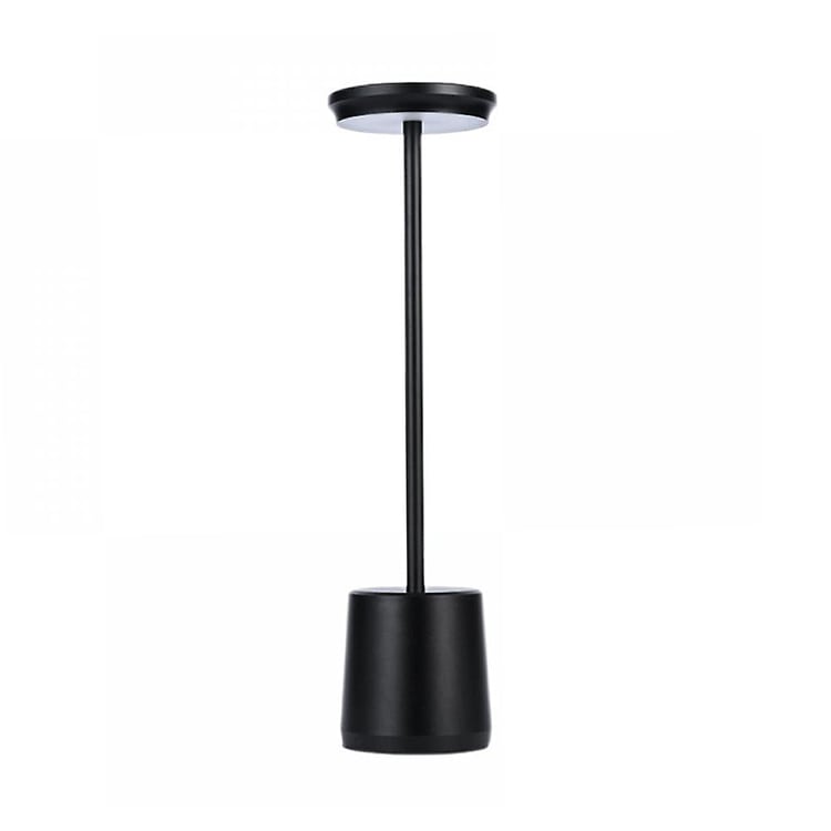 Black Rechargeable Metal Touch Table Lamp - iKids