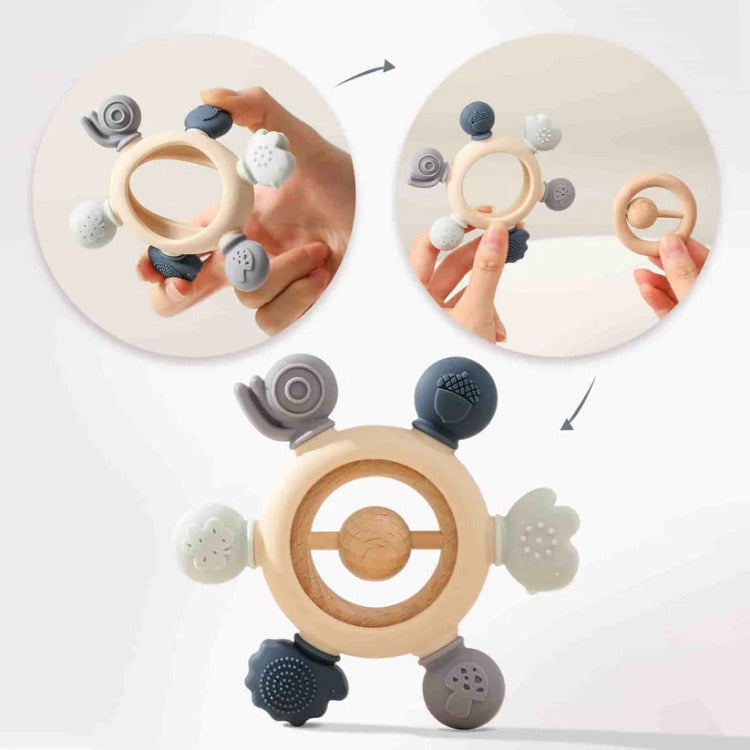 Forest Jingle Baby Teether | Blue - iKids