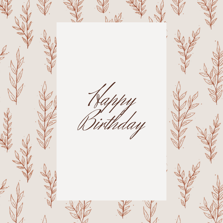 Boho Custom Birthday Card from iKids