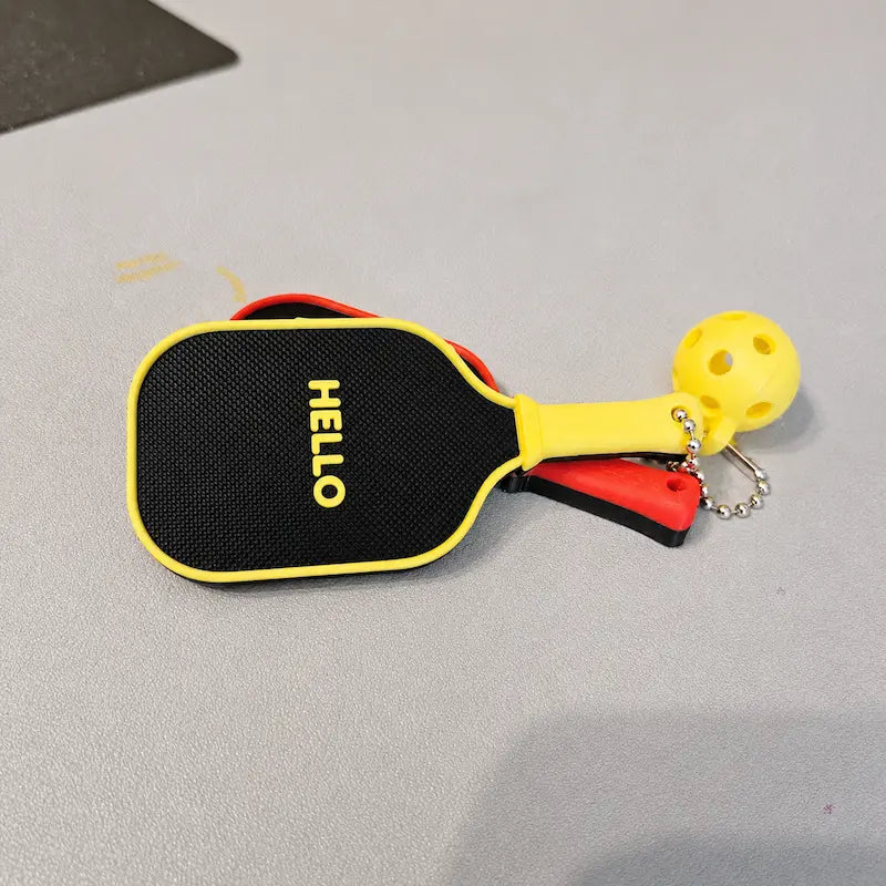 Custom Mini Pickleball Paddle & Ball Keychain from iKids Studio