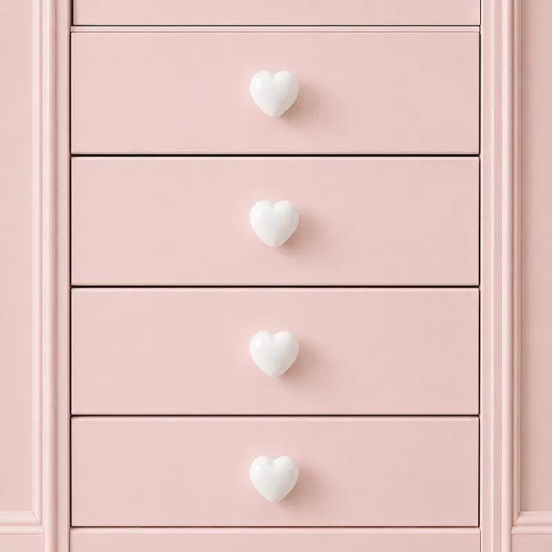 White Heart Knob from iKids.co.za
