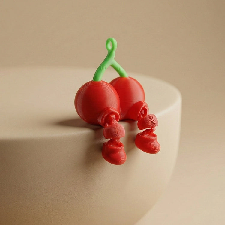 3D Printed Articulated Fruit Fidget Cherry from iKids Studio