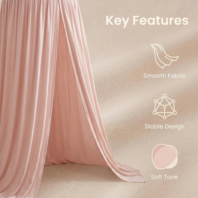 Cream Pink Hanging Tent Canopy from iKids.co.za