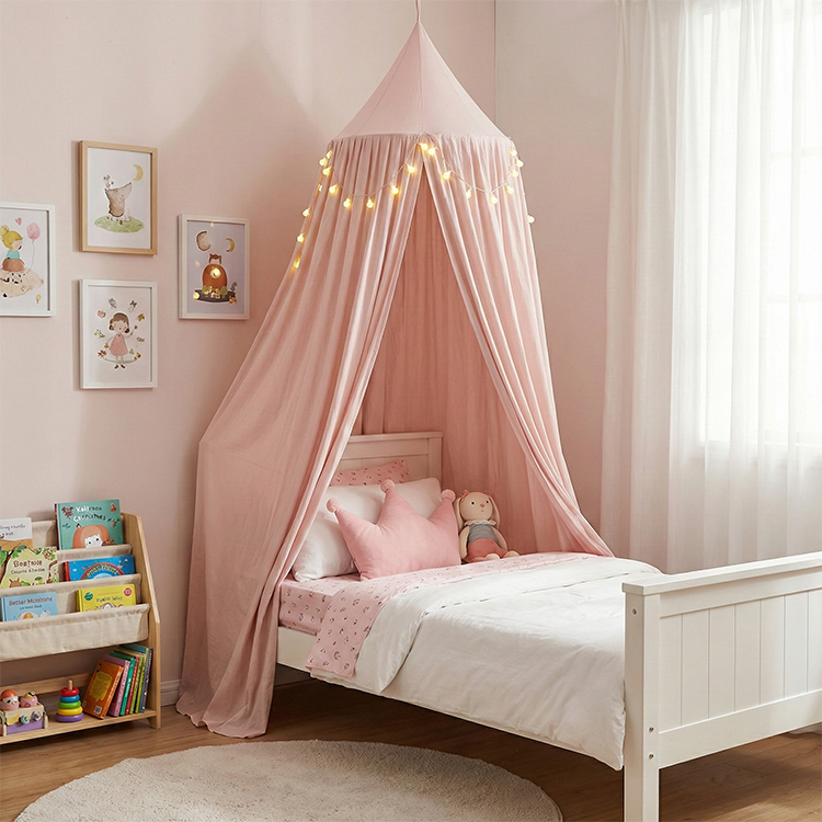 iKids Cream Pink Hanging Tent Canopy | iKids.co.za