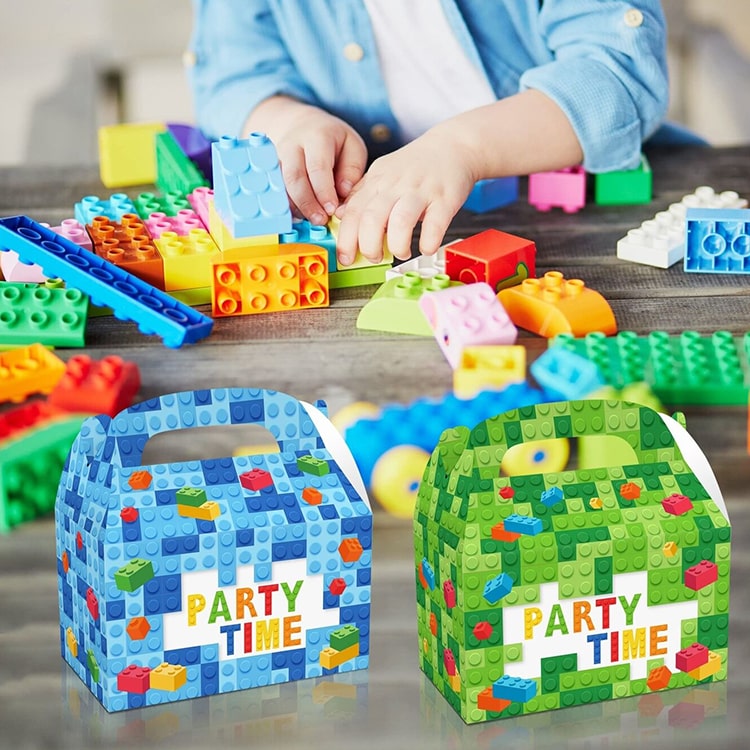 Party Favor Box | Lego Building Block | 12 Pcs - iKids