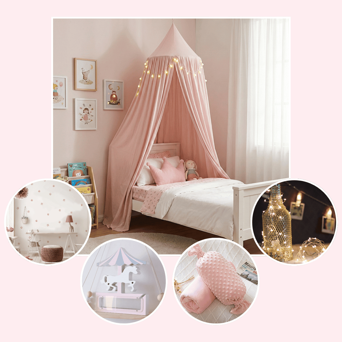 Décor Combo | Soft Cream Pink Room