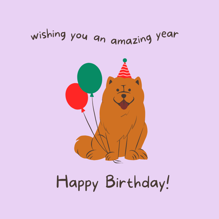Dog Custom Birthday Card from iKids