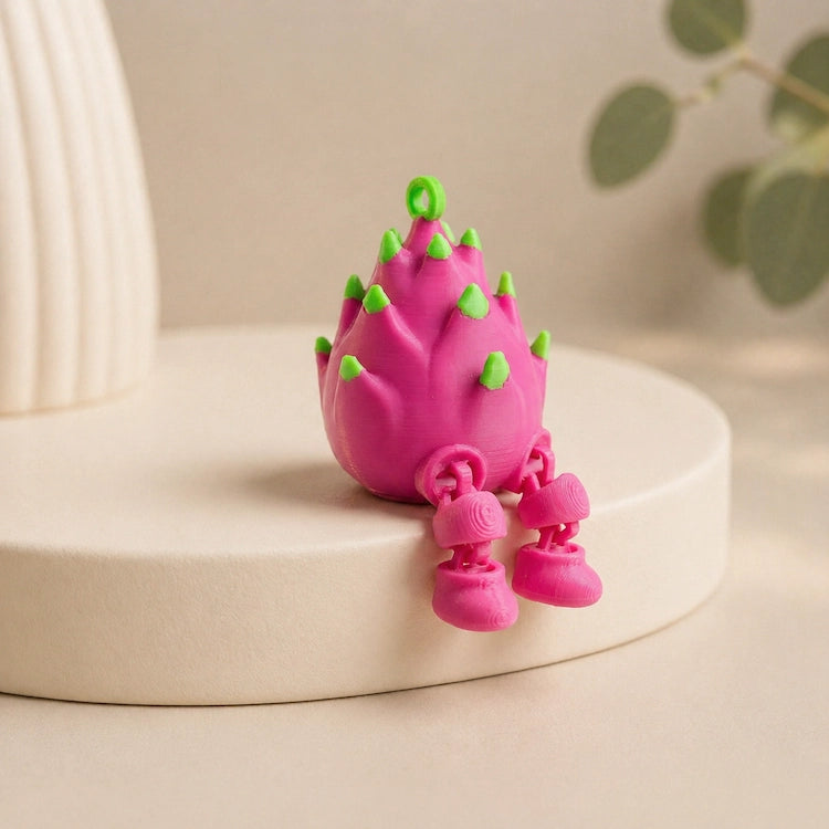 3D Printed Articulated Fruit Fidget Dragon Fruit from iKids Studio