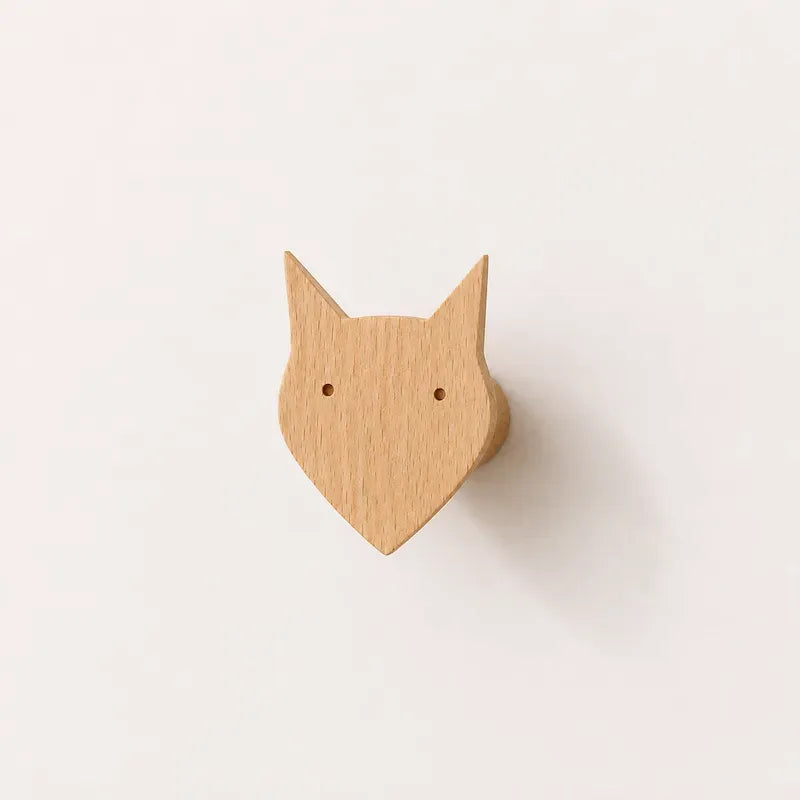 Fox Animal Wood Hook from iKids.co.za