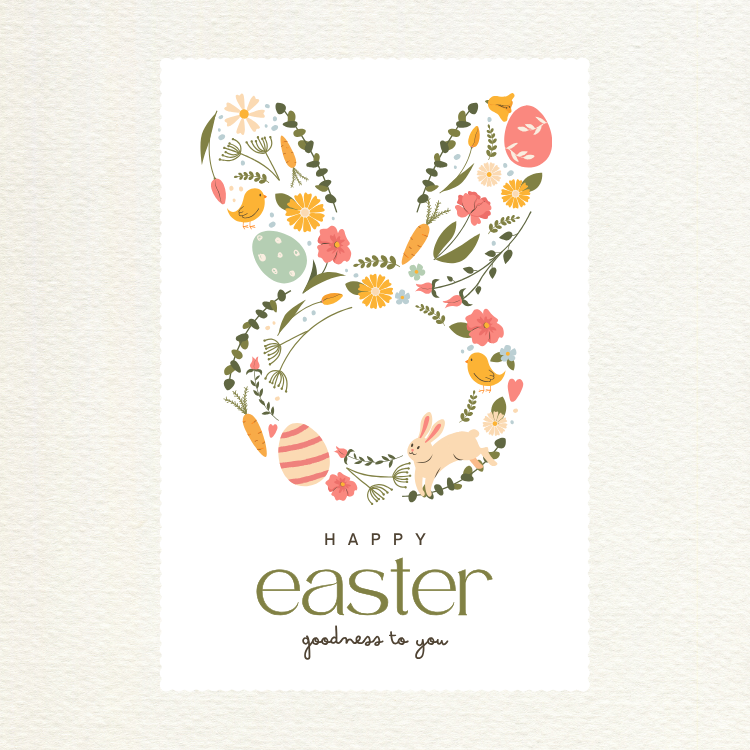 Easter-Themed Custom Celebration Card from iKids