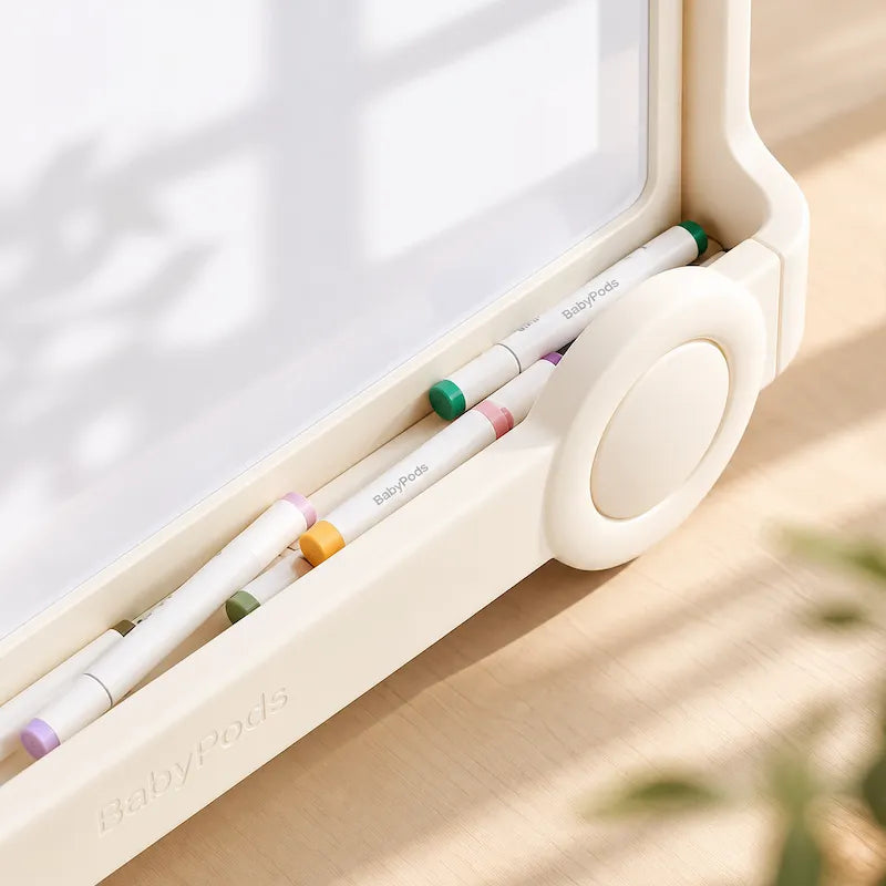 Grow & Create Art & Book Station with reversible drawing board and kids book storage from iKids.co.za