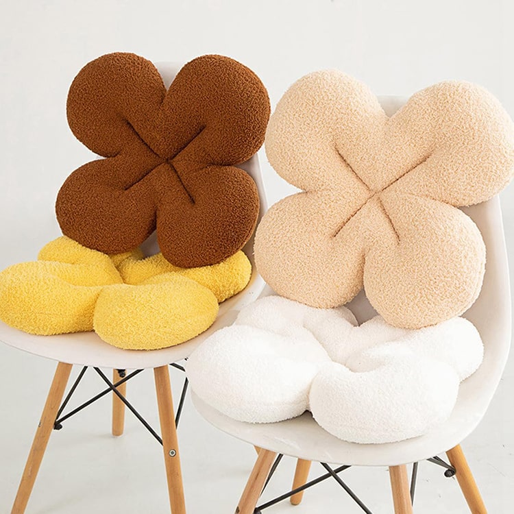 Four Leaf Clover Cushion | White - iKids