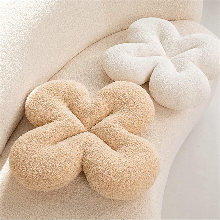 Four Leaf Clover Cushion | Khaki - iKids