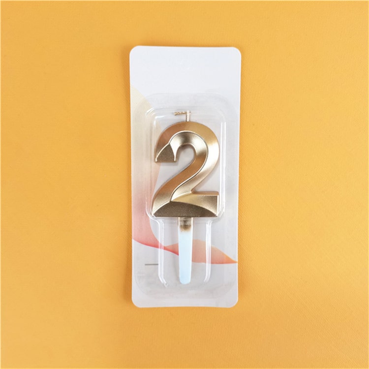Golden Birthday Candle | Number 2 - iKids