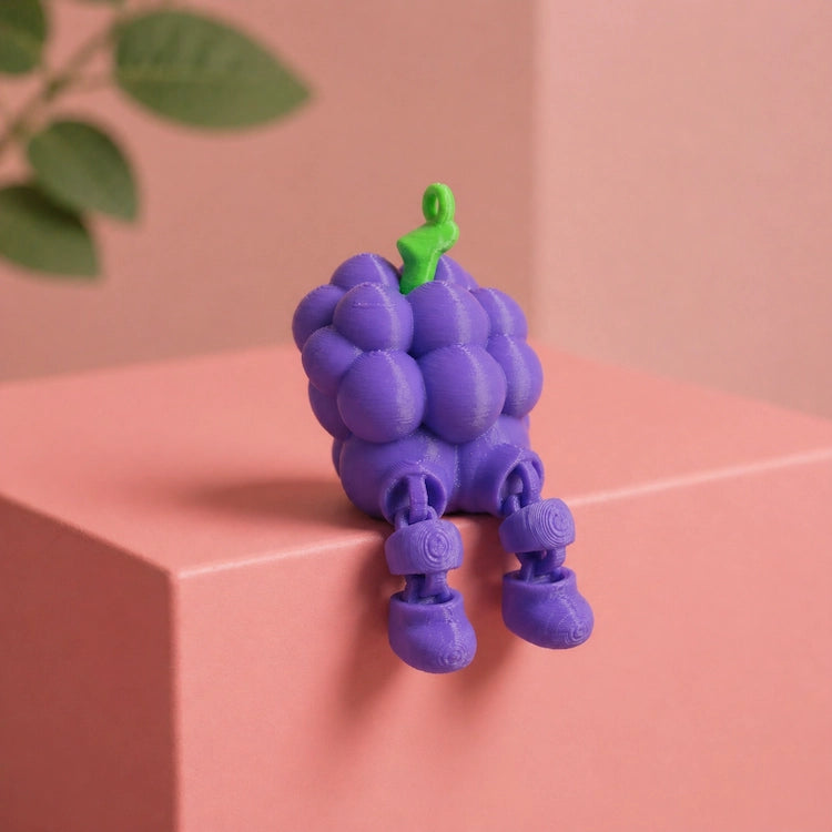 3D Printed Articulated Fruit Fidget Grape from iKids Studio