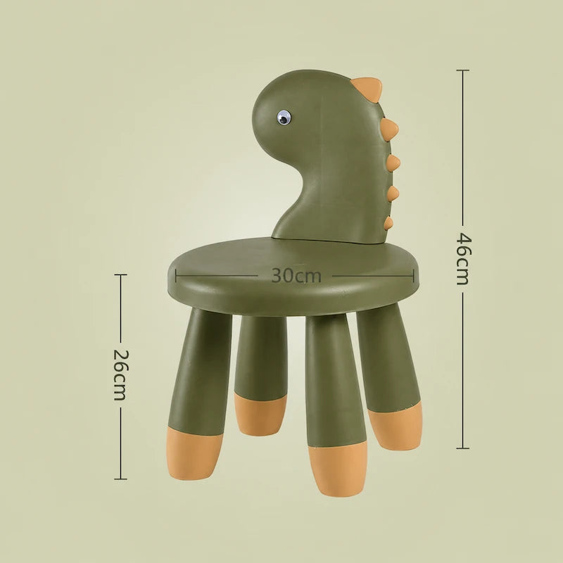 Green Dinosaur Stool Chair Size from iKids.co.za
