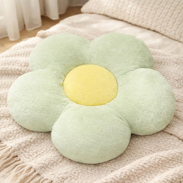 Green Cute Flower Shape Cushion from iKids.co.za