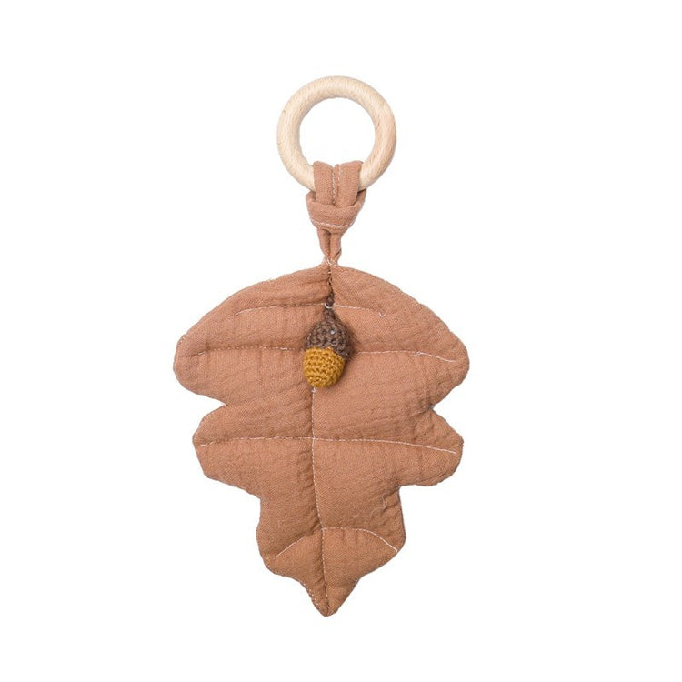 Bohemian Maple Leaf Teether | Burnt Orange | iKids