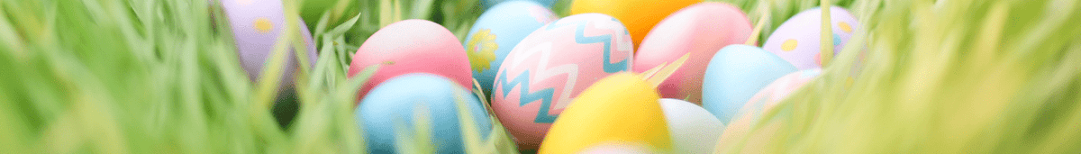 Happy Easter Green Banner
