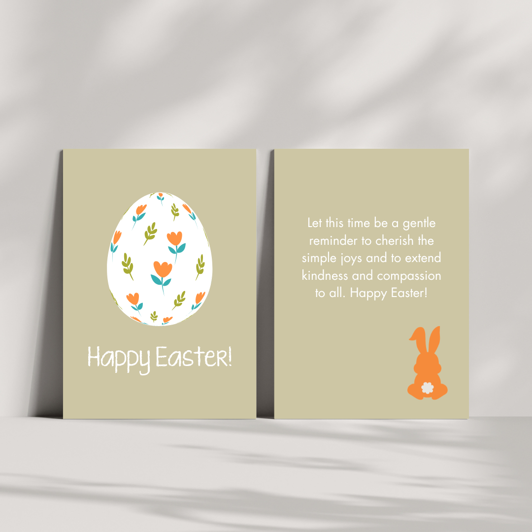 Easter card for kids, handmade Easter greeting card, Easter bunny card, kids holiday card, Easter gift for teacher, DIY Easter card, children’s greeting card, Easter stationery