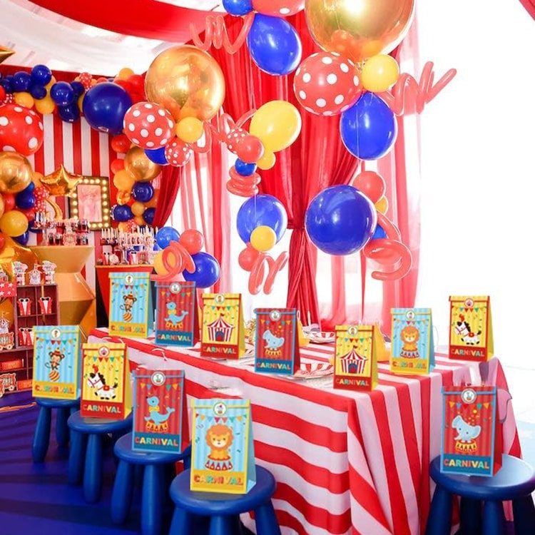 Paper Party Bag | Carnival Circus | 12 Pcs - iKids