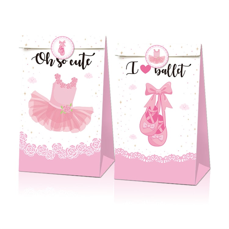 Paper Party Bag | Ballerina | 12 Pcs - iKids