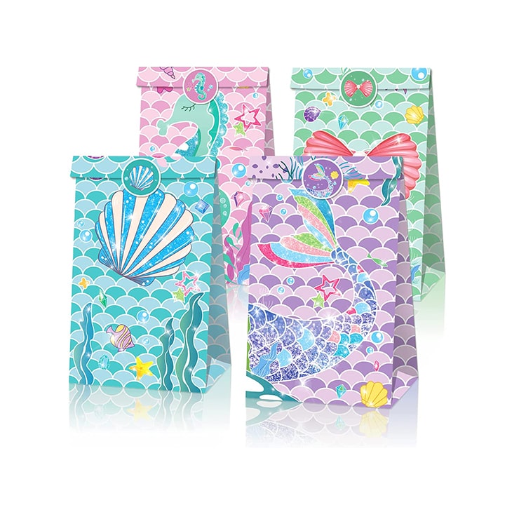 Paper Party Bag | Mermaid Under the Sea | 12 Pcs - iKids