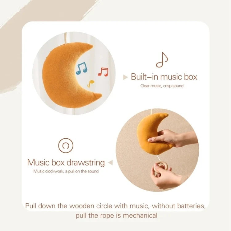 Moon Drawstring Music Box | Caramel - iKids