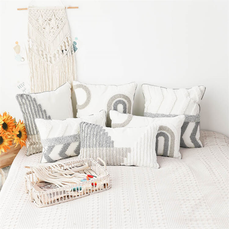 Geometric Woven Tufted Scatter Cushion | Arrow - iKids