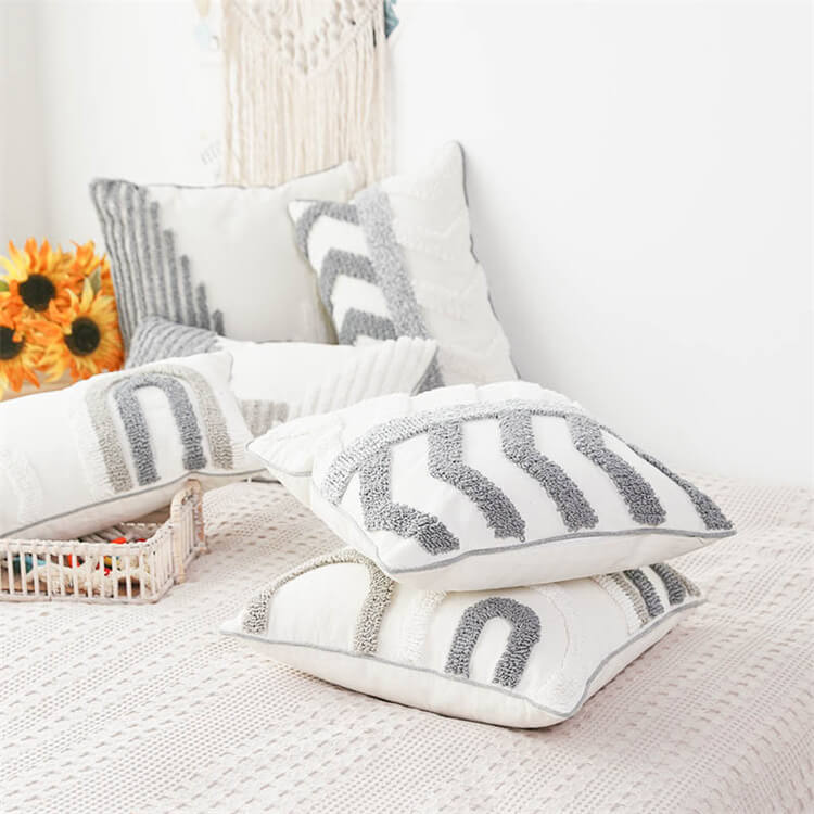 Geometric Woven Tufted Scatter Cushion | Arrow - iKids