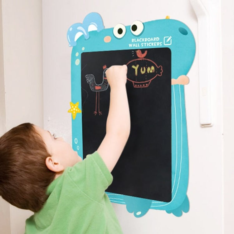 Sticker Chalkboard with Chalks Whale - iKids