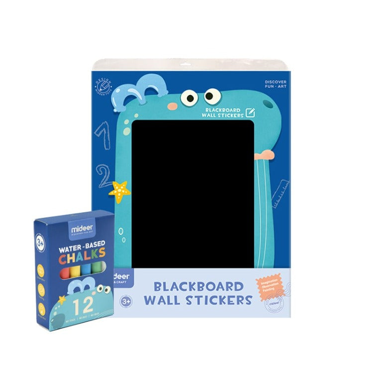 Sticker Chalkboard with Chalks Whale - iKids